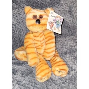 HarperFestival Mr Cat Plush Dr Laura Schlessinger Book Orange Tabby Striped 2000